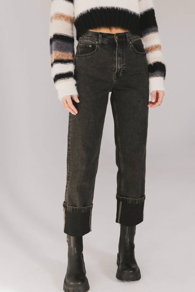 Denim | All Bottoms>Bohme Alcott Cuffed Straight Leg Jeans