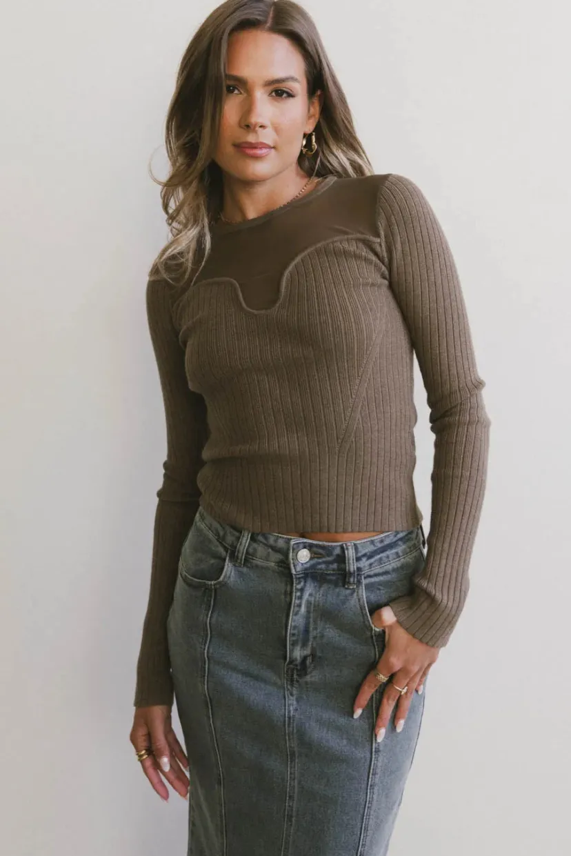 Tops | Sweaters>Bohme Alder Sweater in Olive