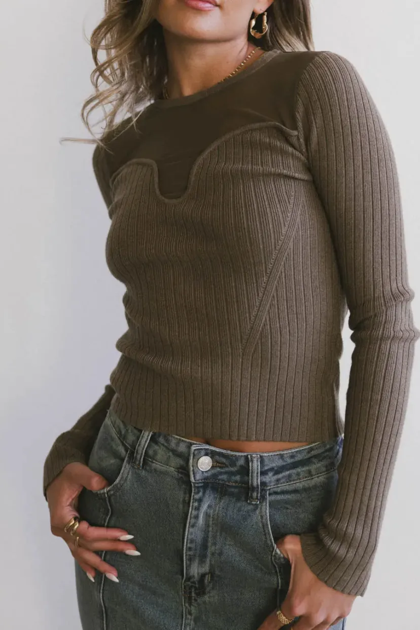 Tops | Sweaters>Bohme Alder Sweater in Olive