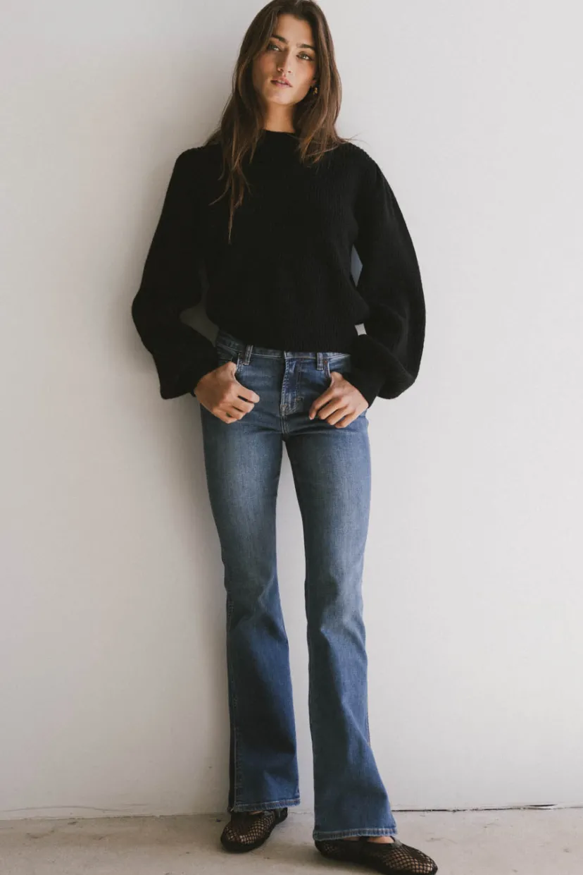 Tops>Bohme Amber Knit Sweater in Black