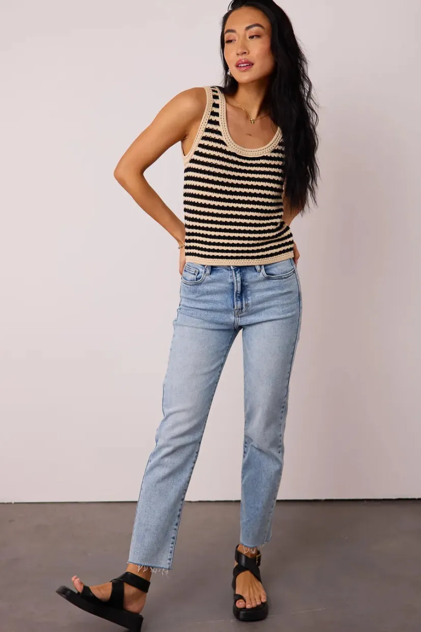 Denim | All Bottoms>Bohme Amelia Straight Leg Jeans in Light Wash - FINAL SALE Lightwash