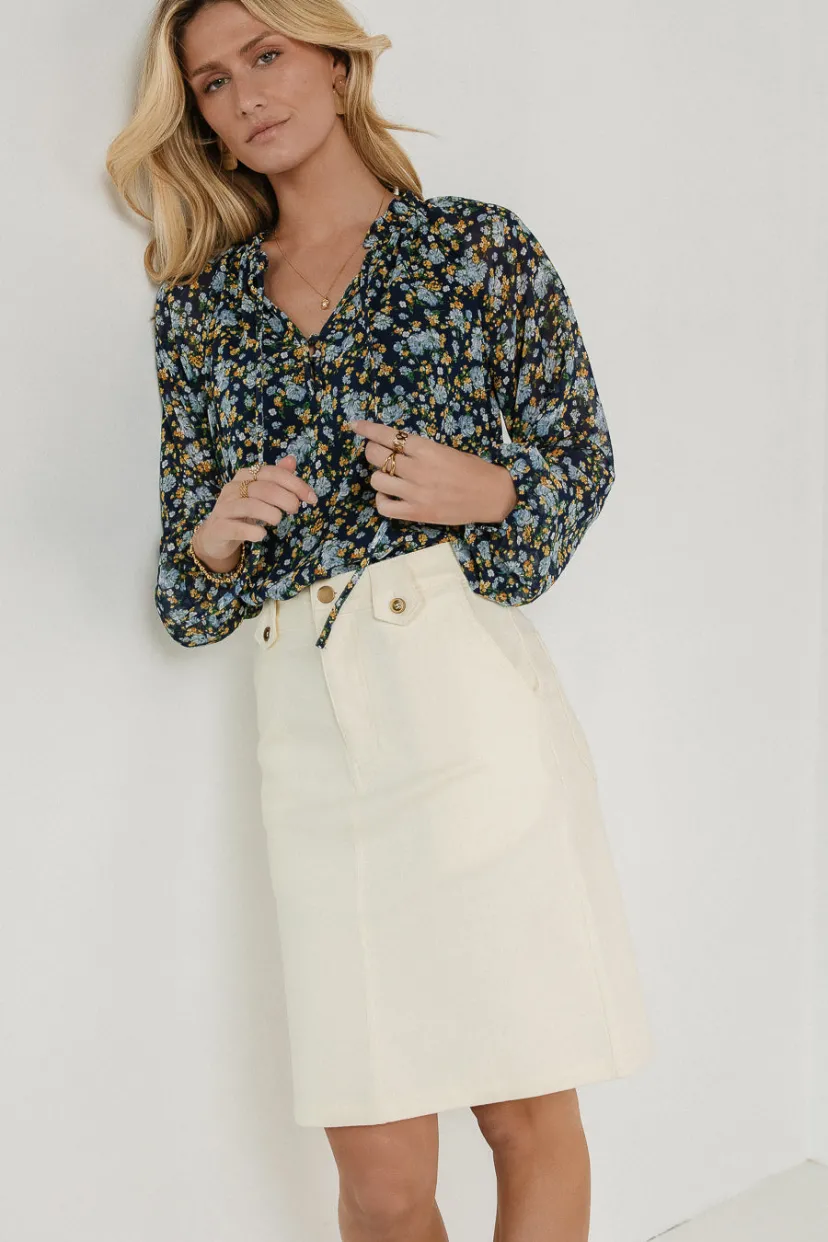 Skirts | All Bottoms>Bohme Andie Skirt in Cream