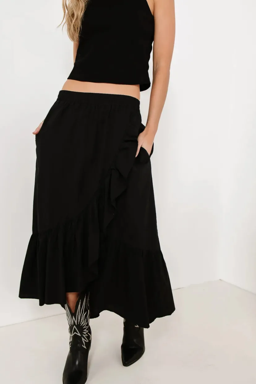 Skirts | All Bottoms>Bohme Arabella Maxi Skirt in Black