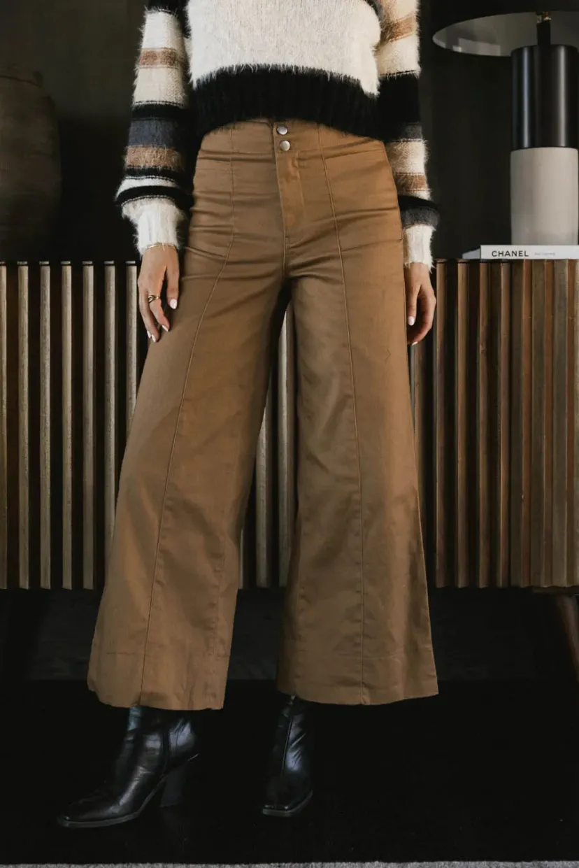 Pants | All Bottoms>Bohme Aspen Wide Leg Pants in Camel