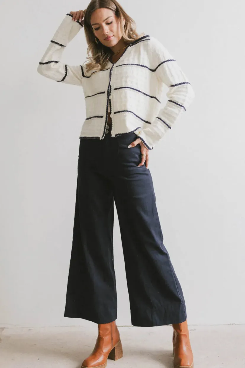 Pants | All Bottoms>Bohme Aspen Wide Leg Pants in Navy