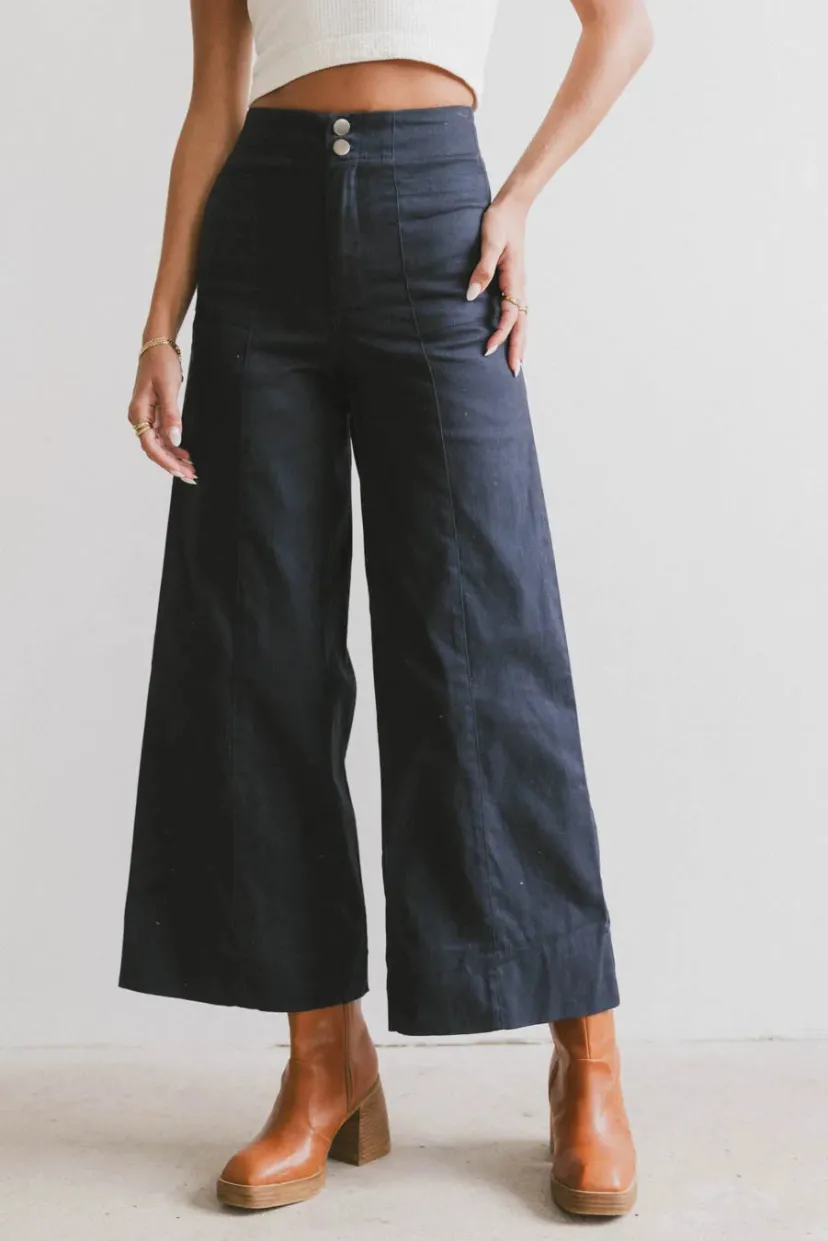 Pants | All Bottoms>Bohme Aspen Wide Leg Pants in Navy