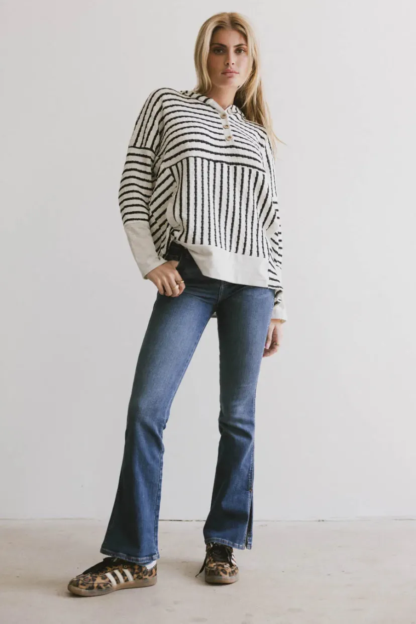 Tops | Sweaters>Bohme Austin Striped Hoodie