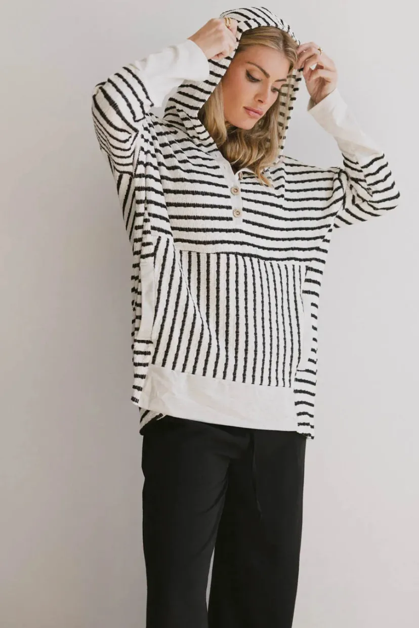 Tops | Sweaters>Bohme Austin Striped Hoodie