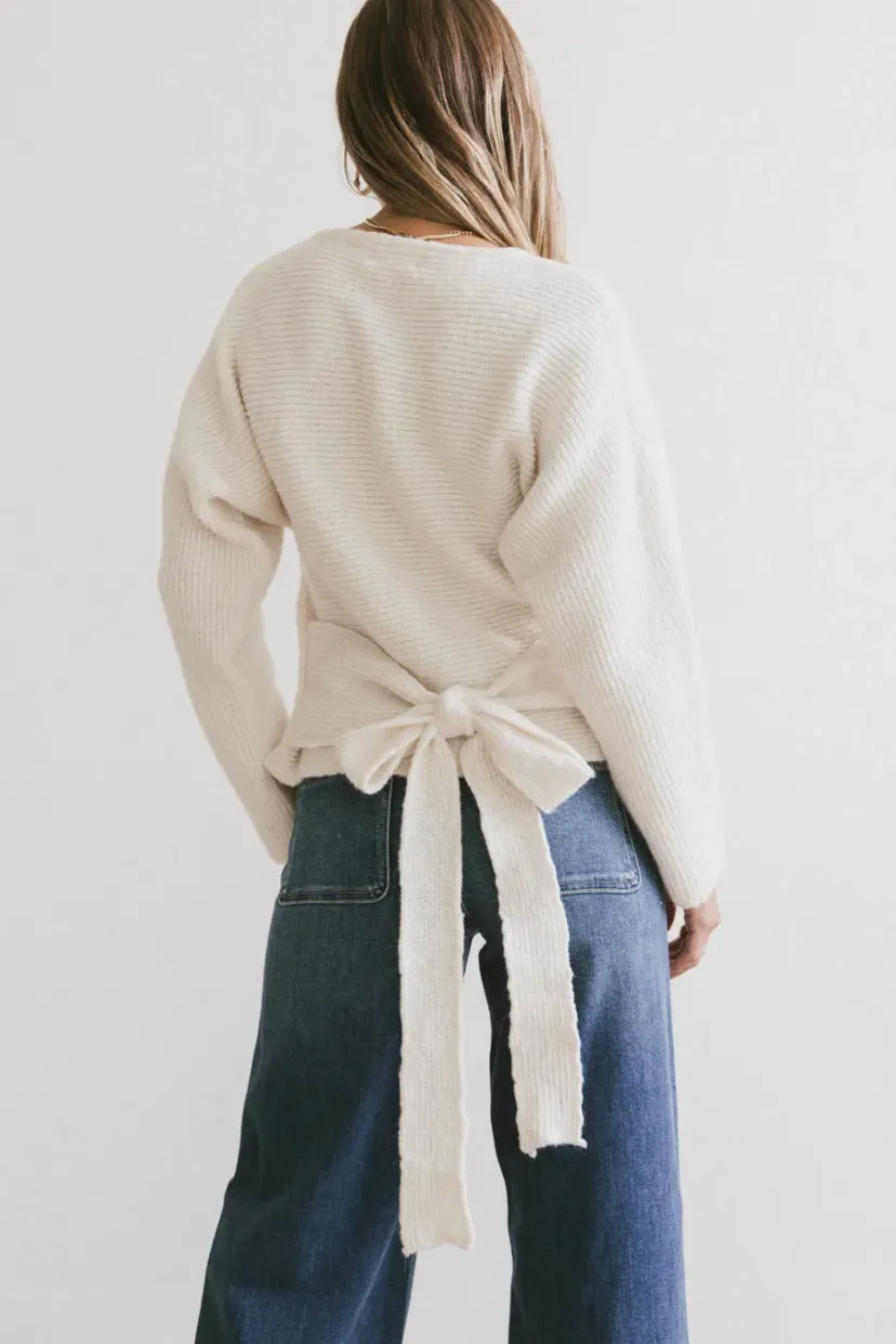 Tops | Sweaters>Bohme Azura Knit Sweater in Cream