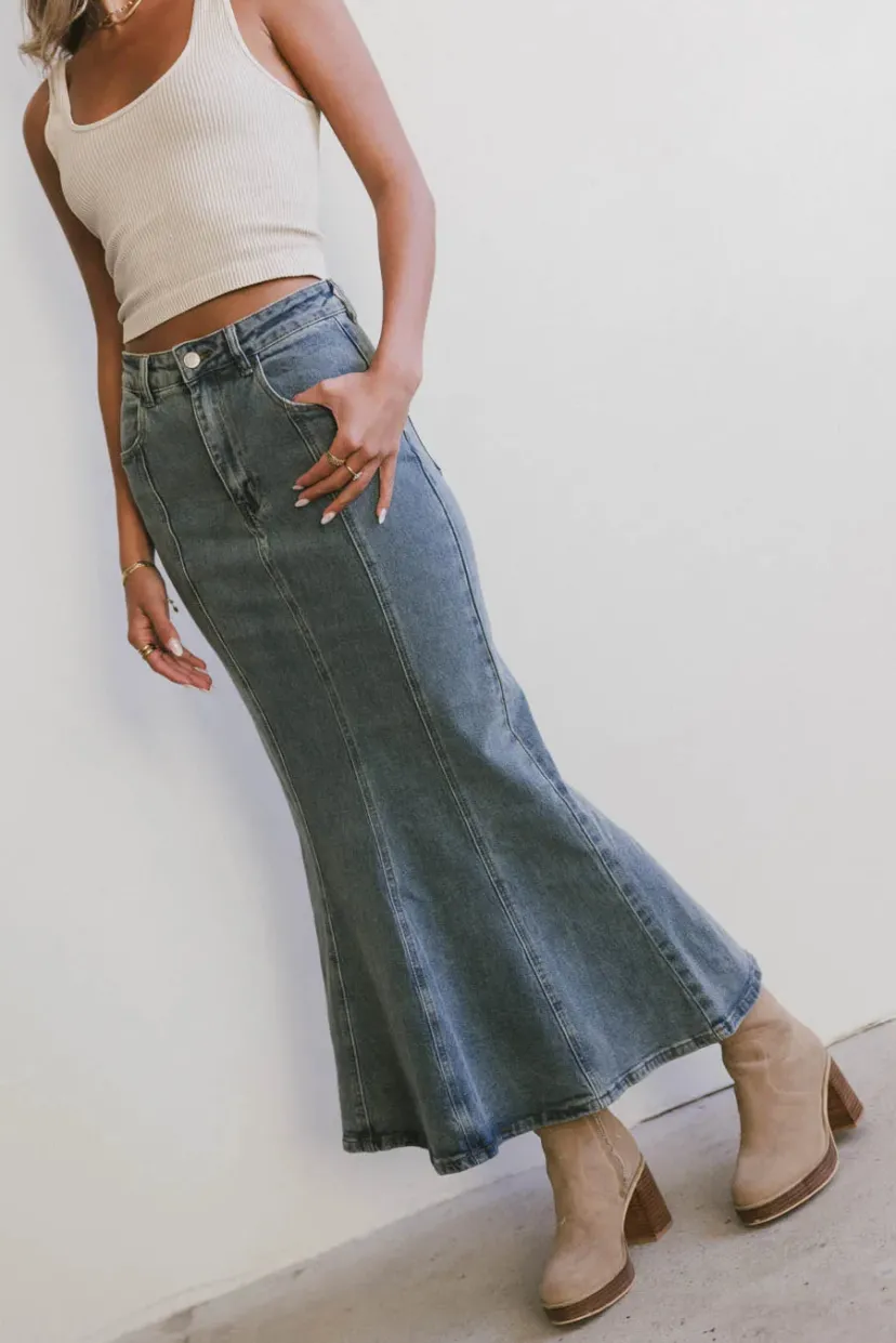 Skirts | All Bottoms>Bohme Azzy Denim Mermaid Skirt