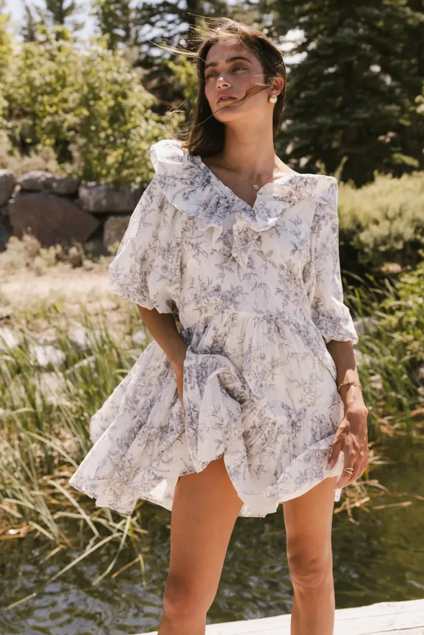 Dresses>Bohme Bailey Floral Babydoll Dress