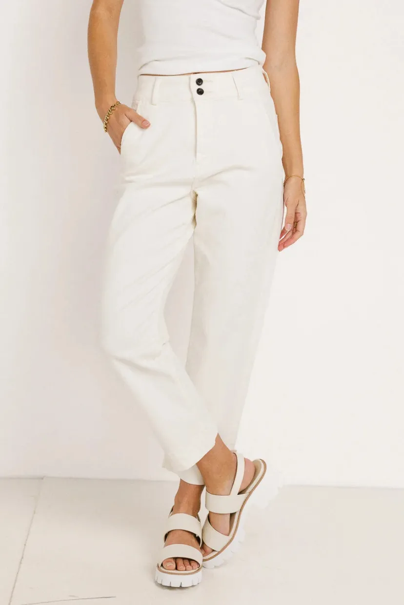 Denim | All Bottoms>Bohme Bella Straight Leg Jeans in - FINAL SALE Cream