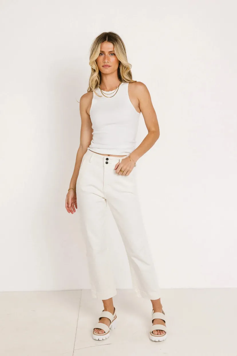 Denim | All Bottoms>Bohme Bella Straight Leg Jeans in - FINAL SALE Cream