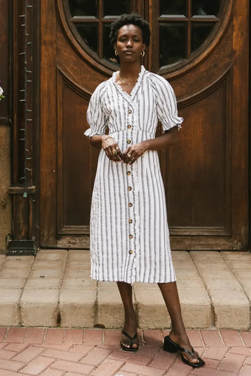 Dresses | Midi Dresses>Bohme Bextor Striped Midi Dress