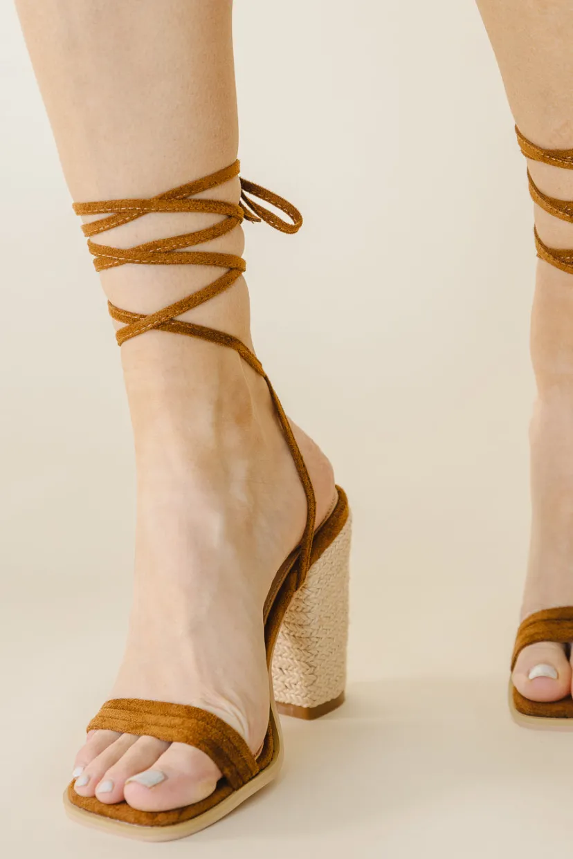 Shoes>Bohme Bianca Lace Up Heels in - FINAL SALE Camel