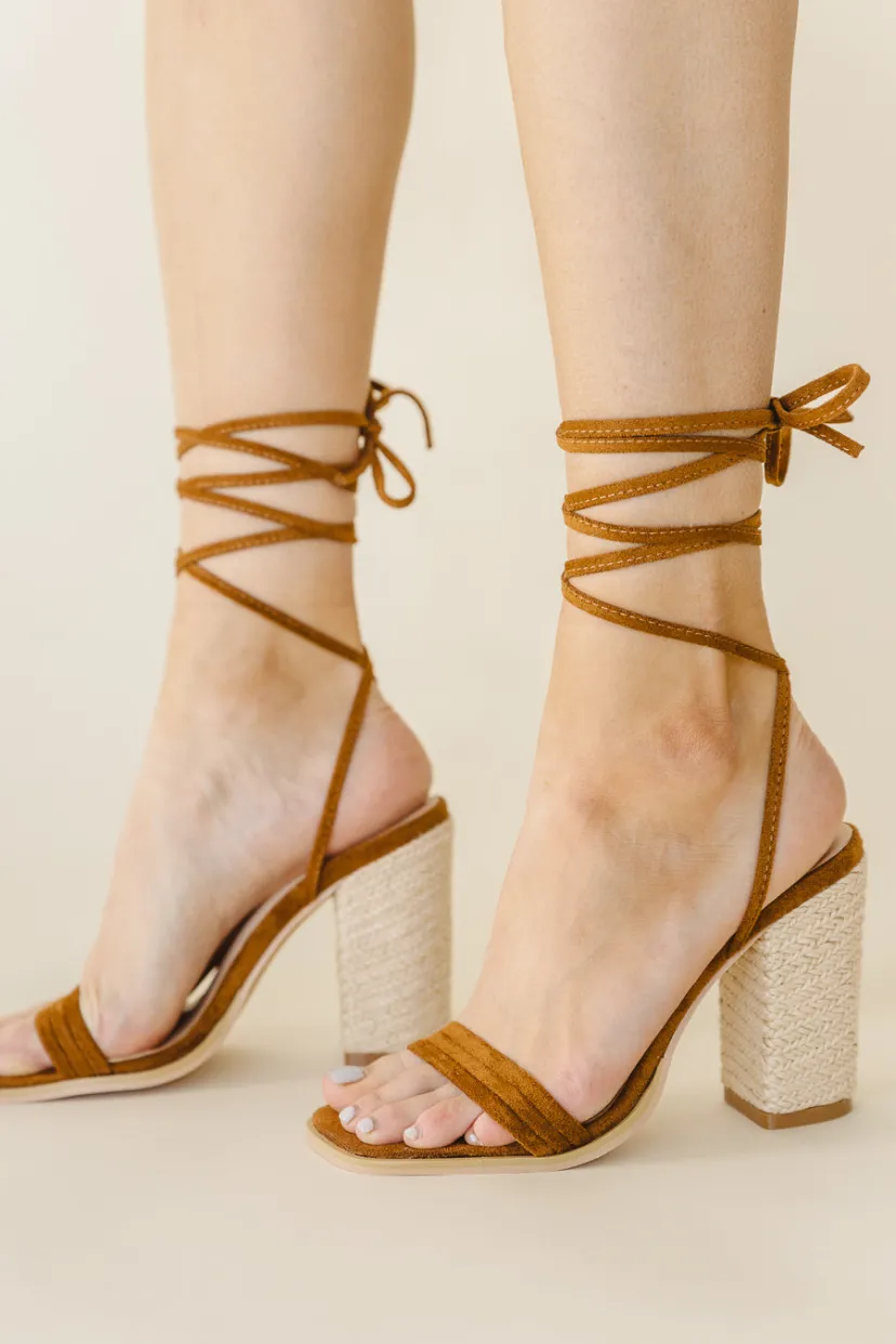 Shoes>Bohme Bianca Lace Up Heels in - FINAL SALE Camel