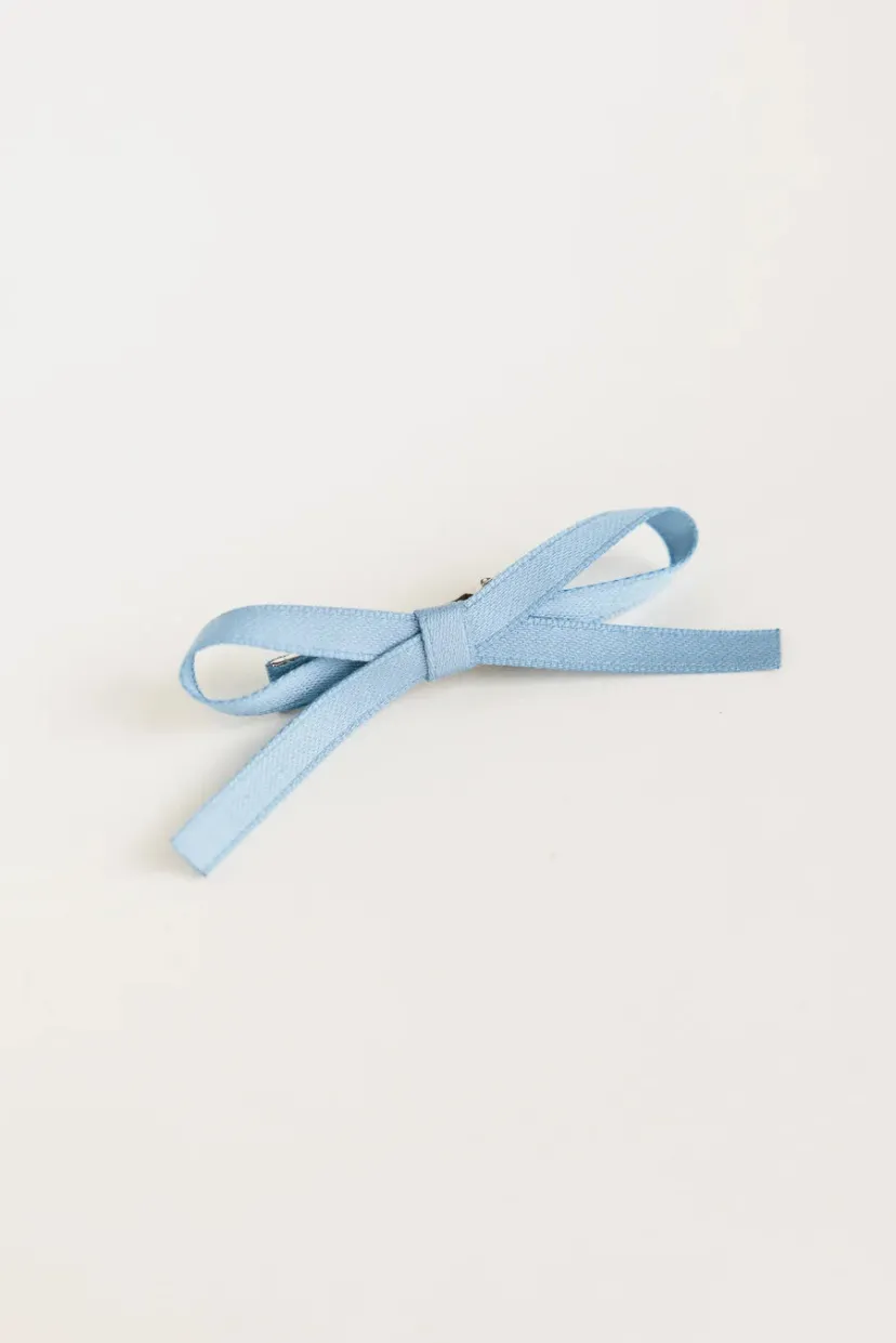 Hair Accessories>Bohme Bow Hair Clip Set in Blue