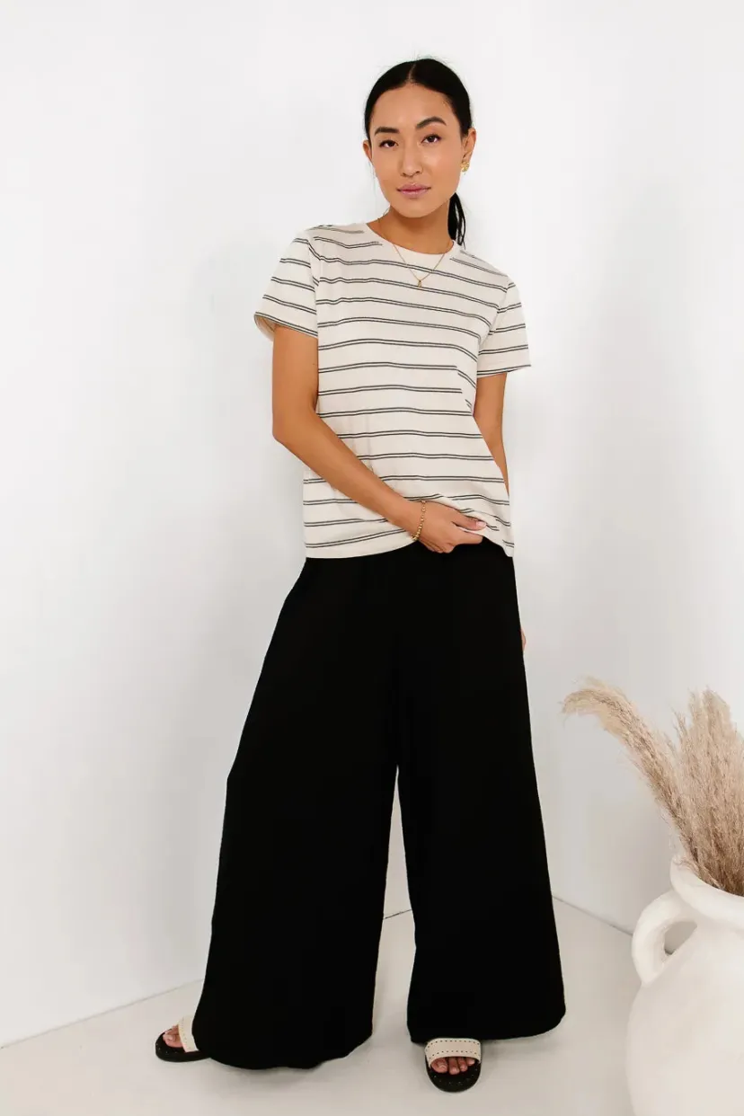 Pants | All Bottoms>Bohme Brandi Wide Leg Pants in Black