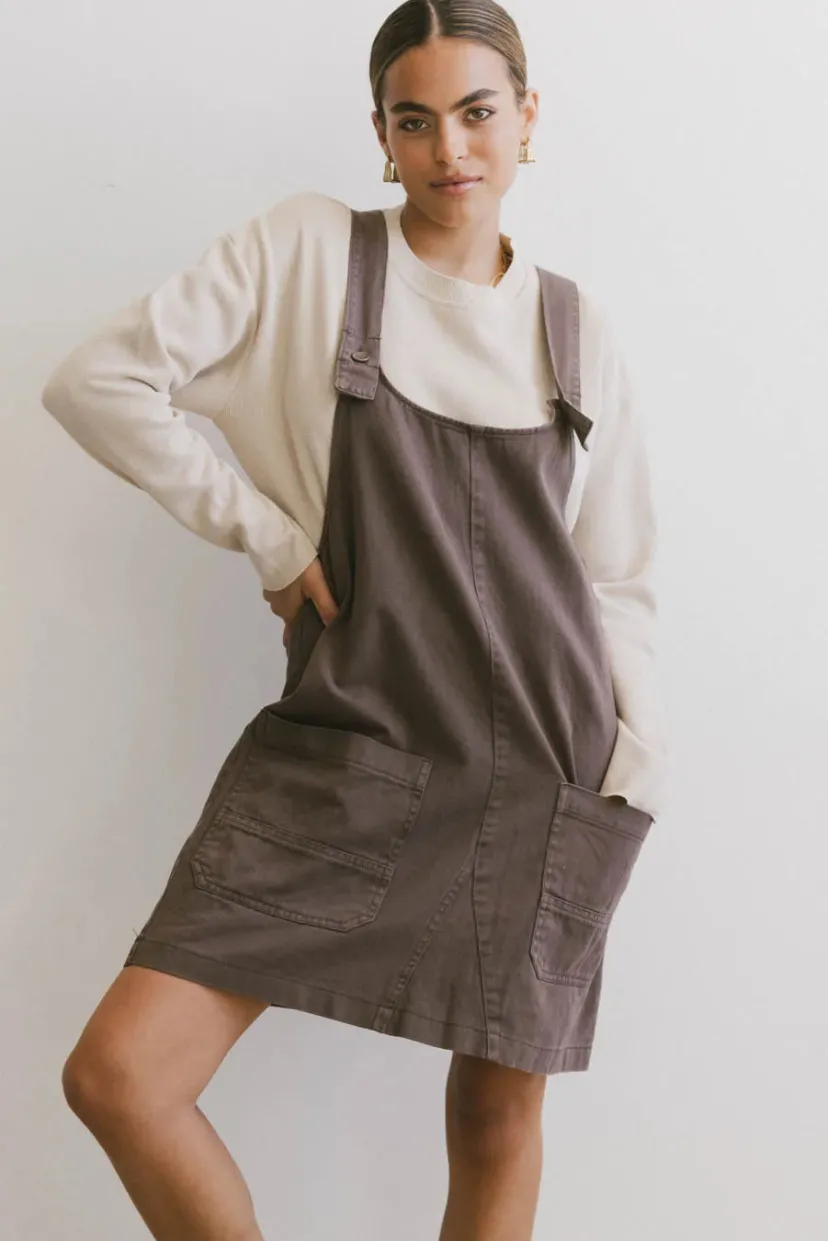 Dresses>Bohme Britt Overall Dress in - FINAL SALE Brown