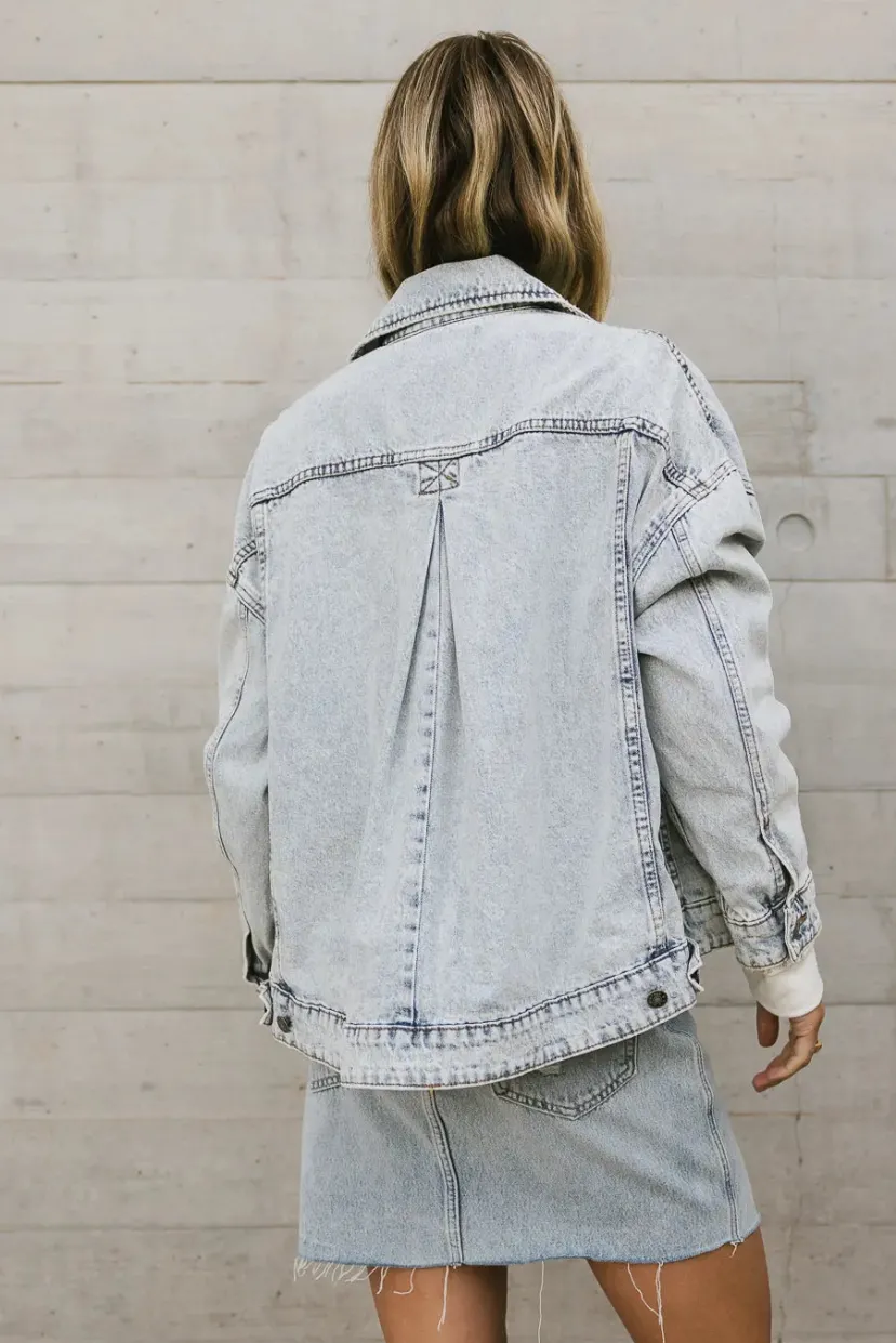 Jackets>Bohme Bronwyn Jacket in Light Wash Lightwash