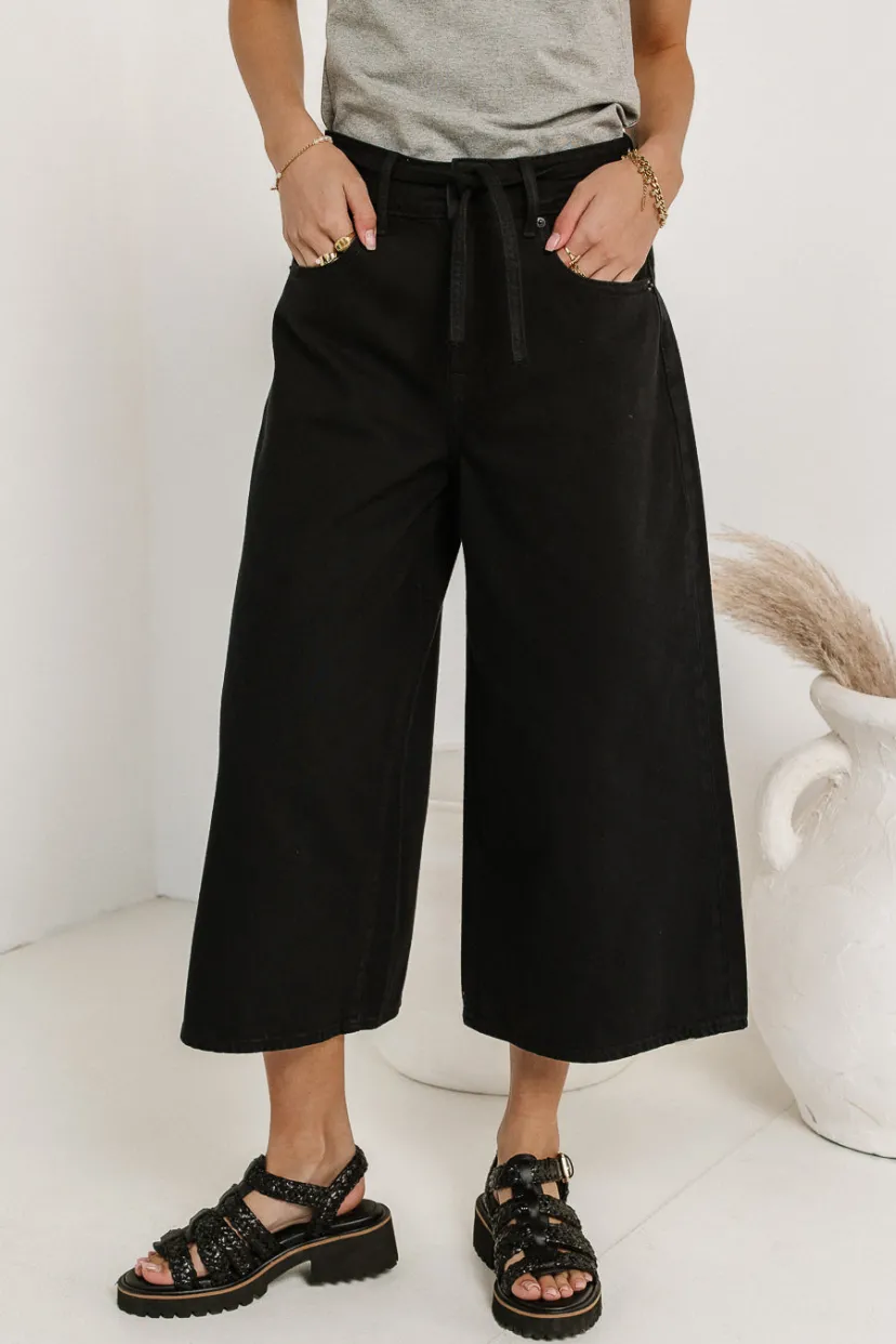 Denim | All Bottoms>Bohme Bruce Culottes in - FINAL SALE Black