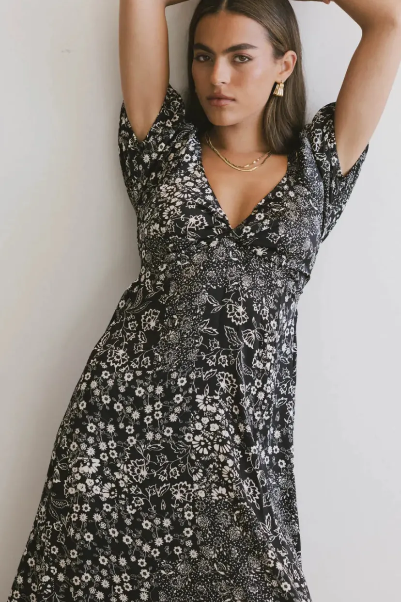 Dresses | Midi Dresses>Bohme Brynn Floral Midi Dress