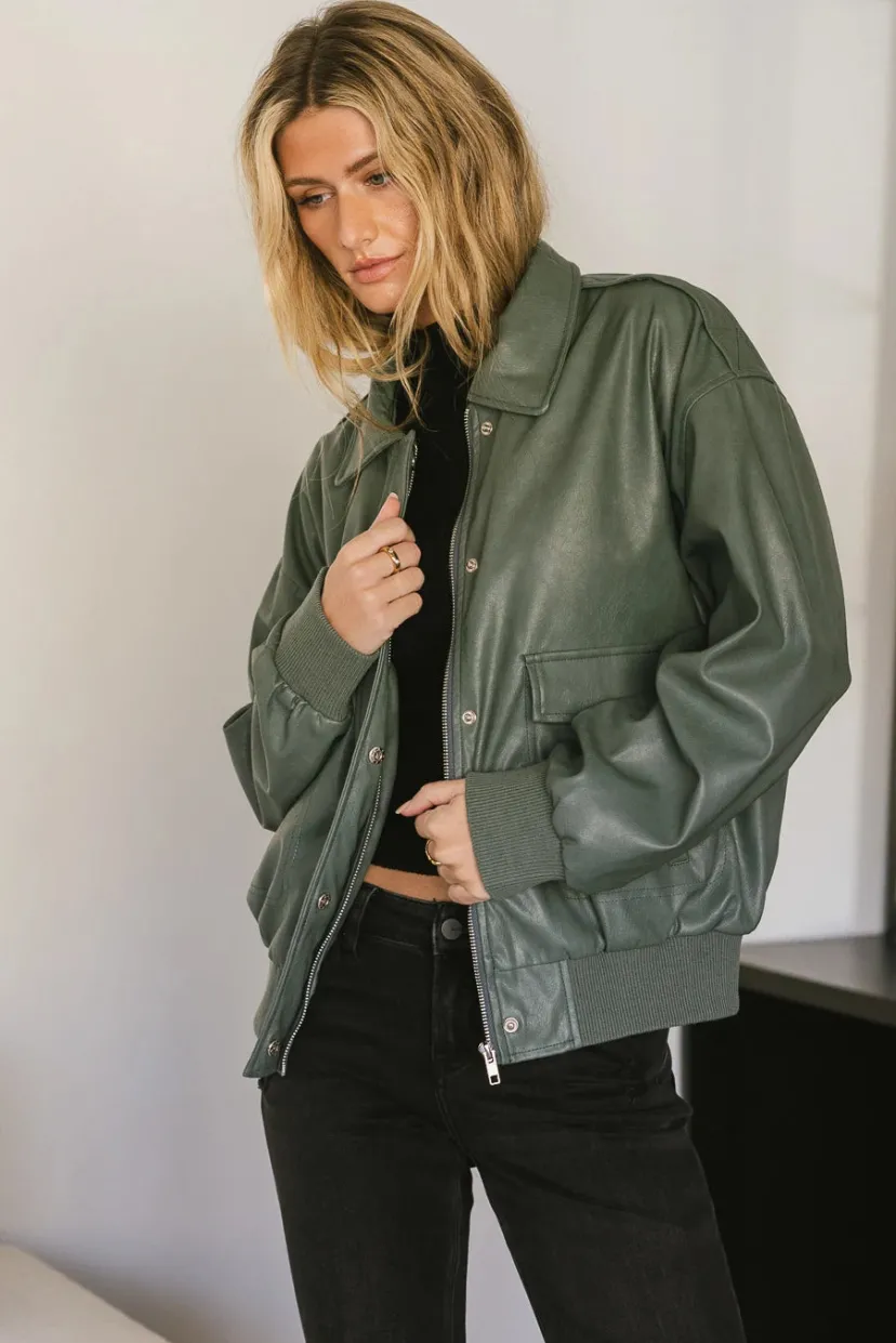 Jackets>Bohme Call Me Back Vegan Jacket in Olive