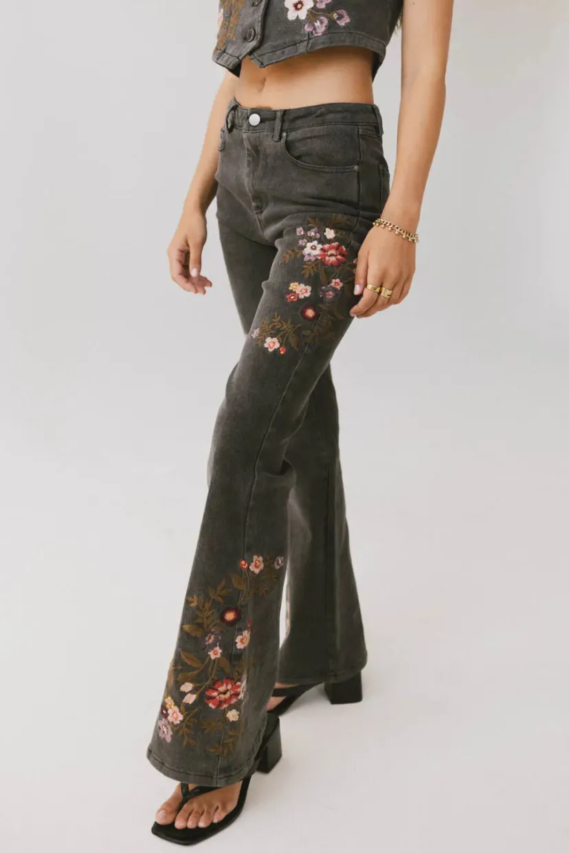 Denim | All Bottoms>Bohme Camille Embroidered Flare Jeans