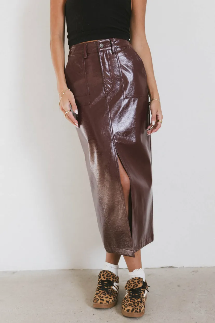 Skirts | All Bottoms>Bohme Candice Vegan Leather Skirt