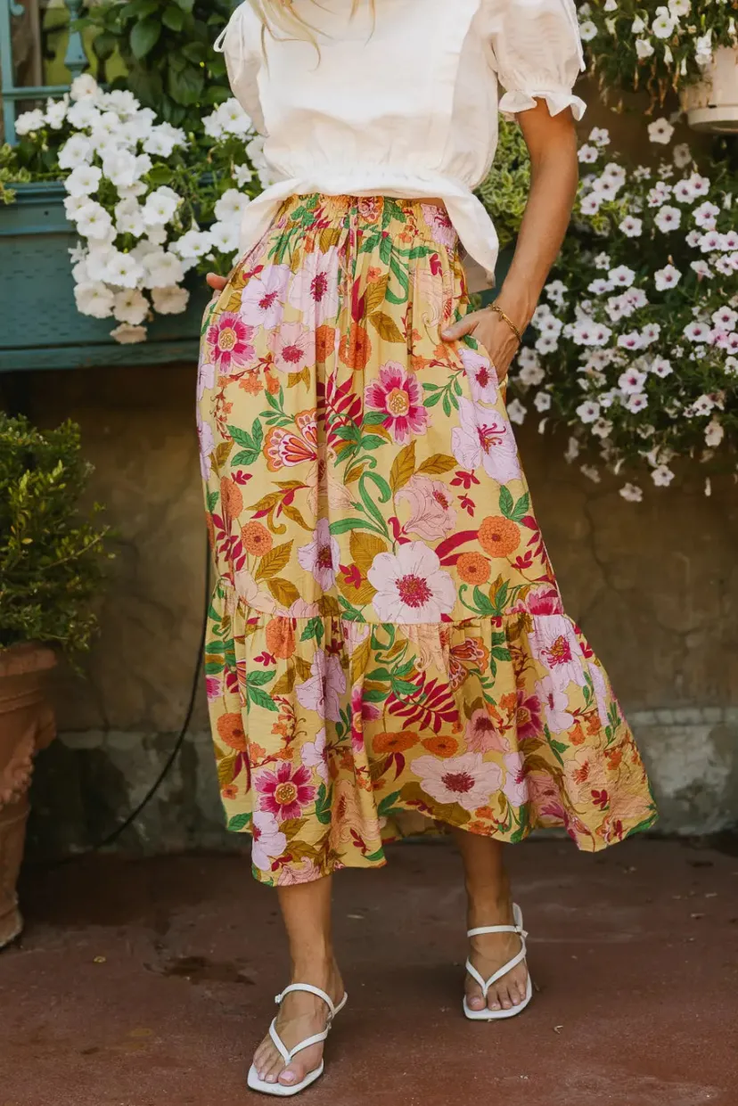 Skirts | All Bottoms>Bohme Cecily Floral Skirt