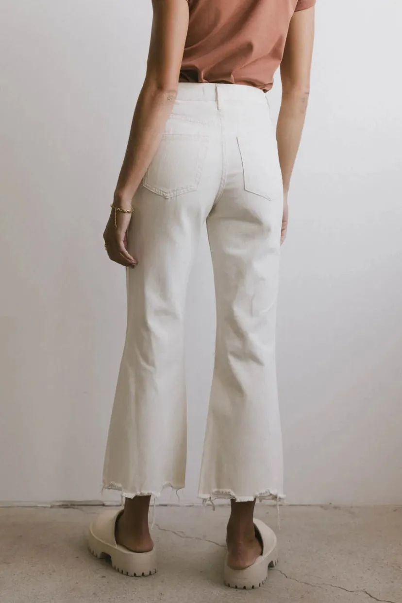 Denim | All Bottoms>Bohme Charlie Distressed Jeans in - FINAL SALE Ivory