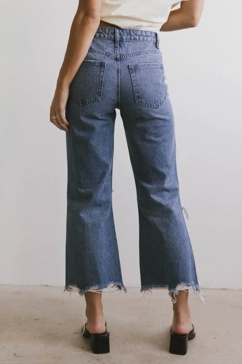 Denim | All Bottoms>Bohme Charlie Distressed Jeans in Medium Wash - FINAL SALE Mediumwash