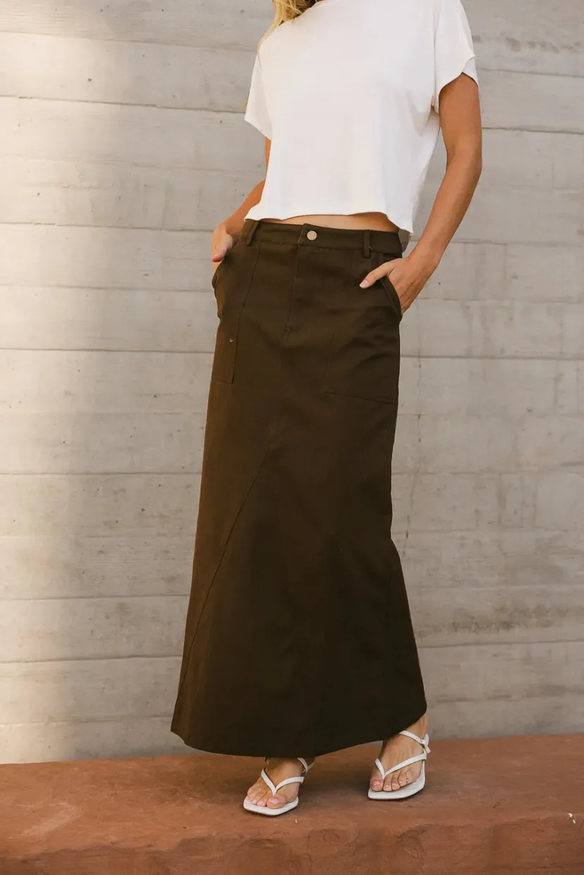 Skirts | All Bottoms>Bohme Charlotte Denim Maxi Skirt