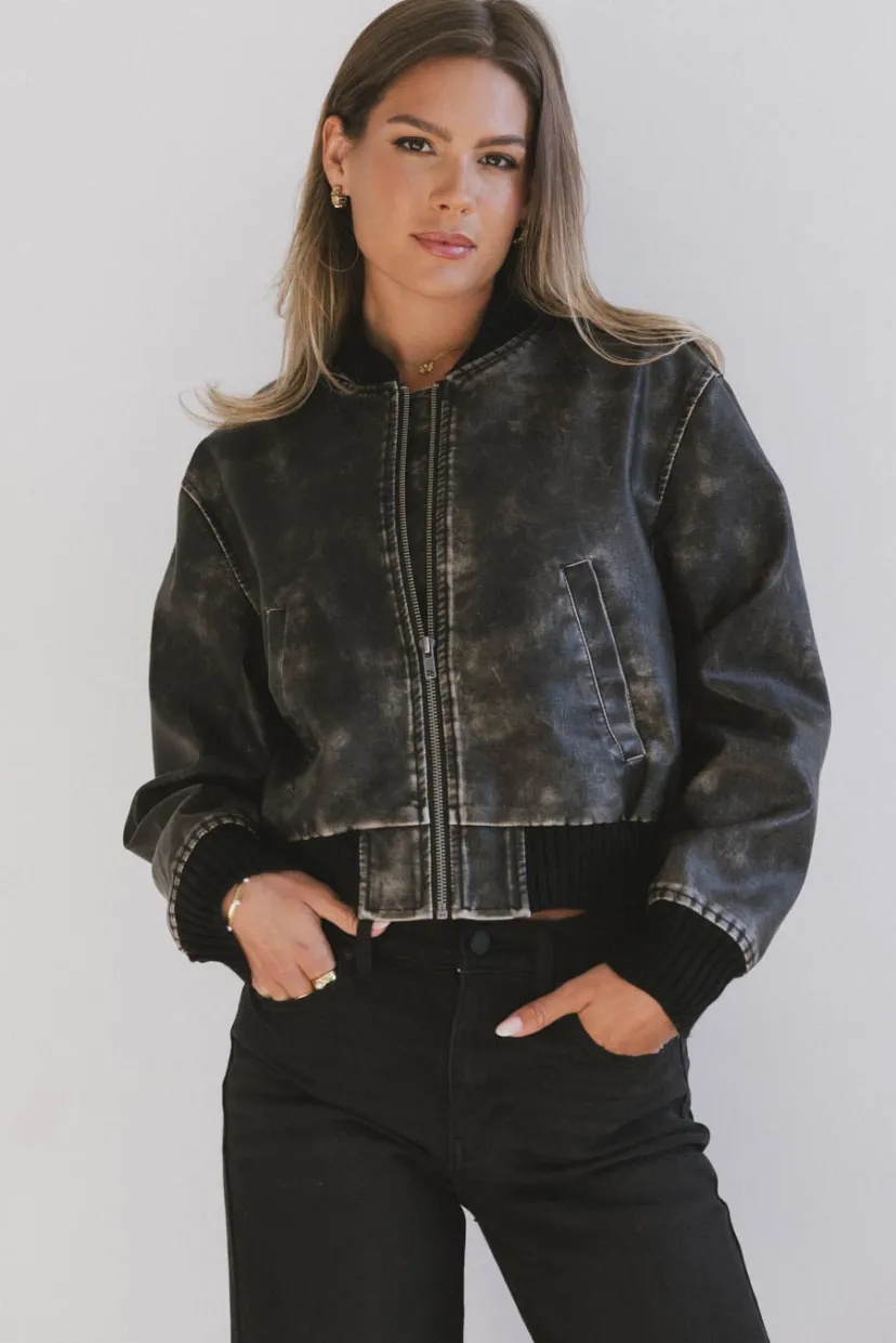 Jackets>Bohme Clarissa Bomber Jacket in Black