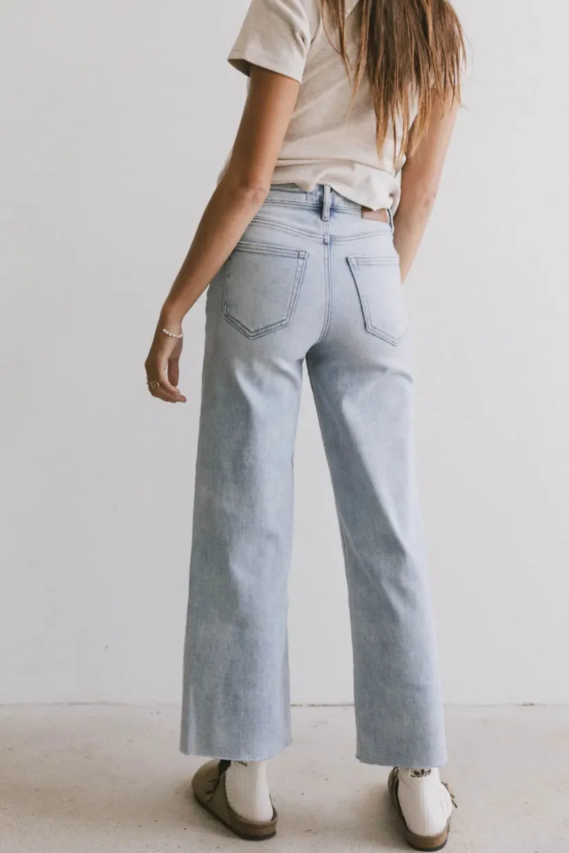 Denim | All Bottoms>Bohme Colette Wide Leg Jeans in Light Wash Lightwash