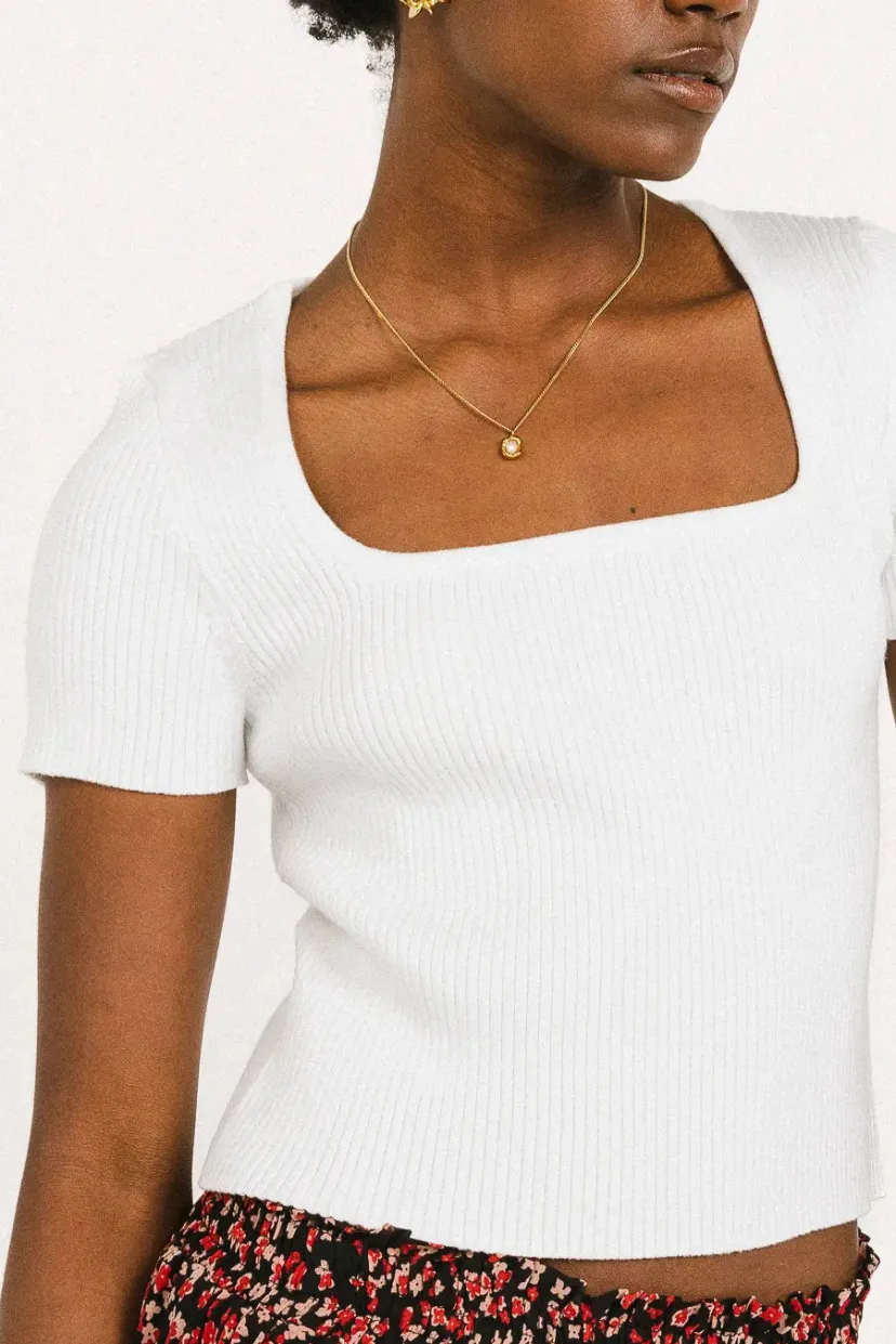 Tops | Sweaters>Bohme Cosette Top in - FINAL SALE Ivory