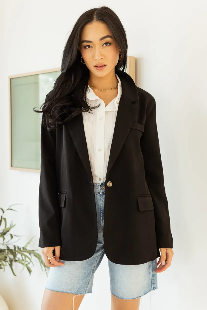 Jackets>Bohme Crystal Blazer in Black