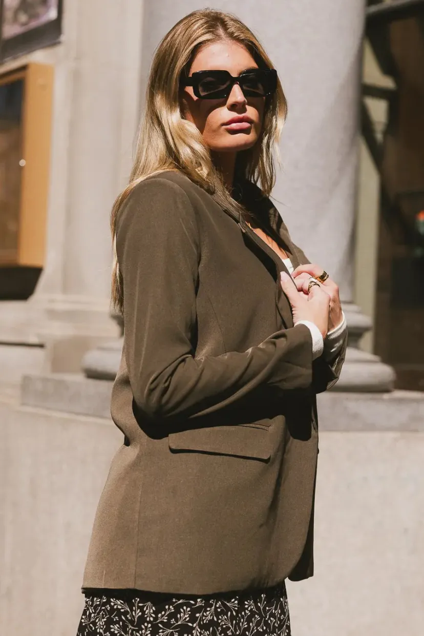 Tops | Jackets>Bohme Crystal Blazer in Olive