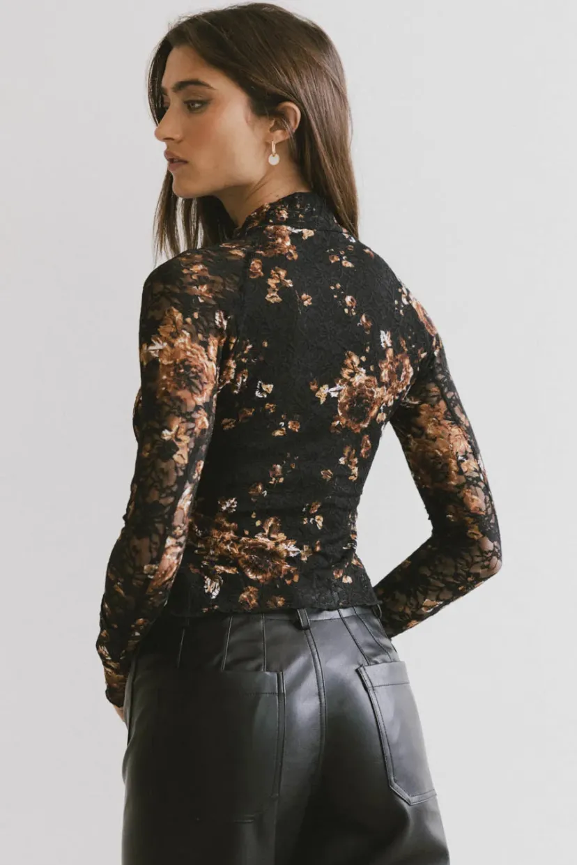 Tops>Bohme Davina Floral Lace Top