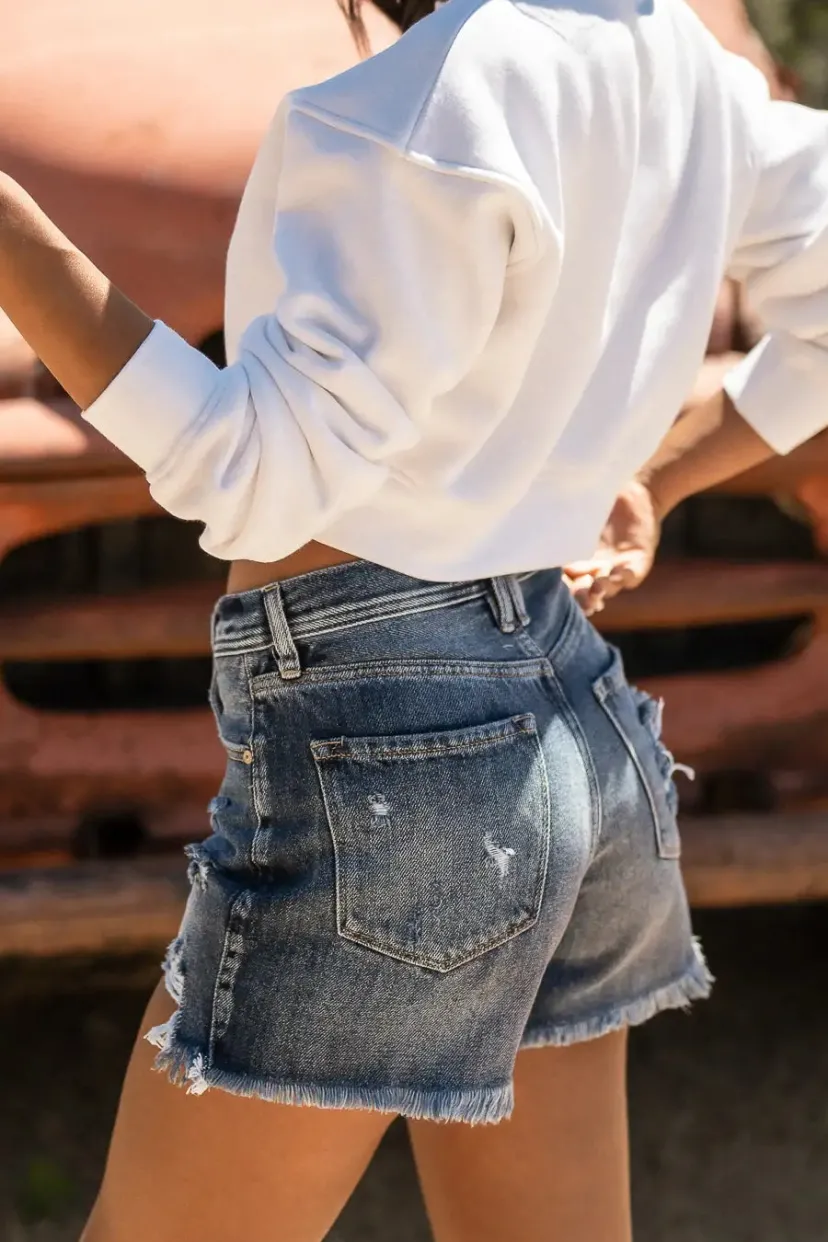 Denim | Shorts>Bohme Dean Distressed Shorts - FINAL SALE