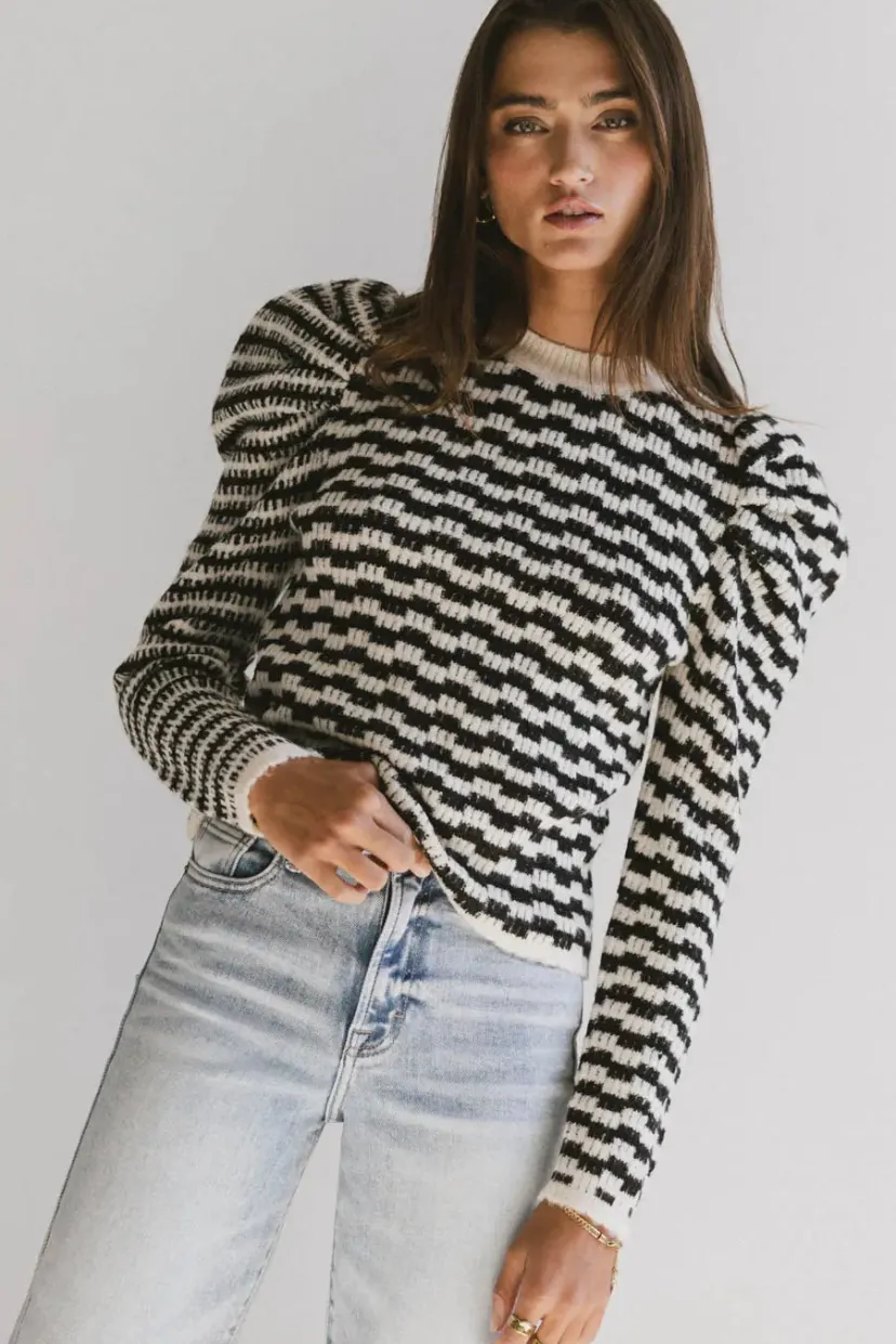 Tops | Sweaters>Bohme Dustin Knit Sweater in Black