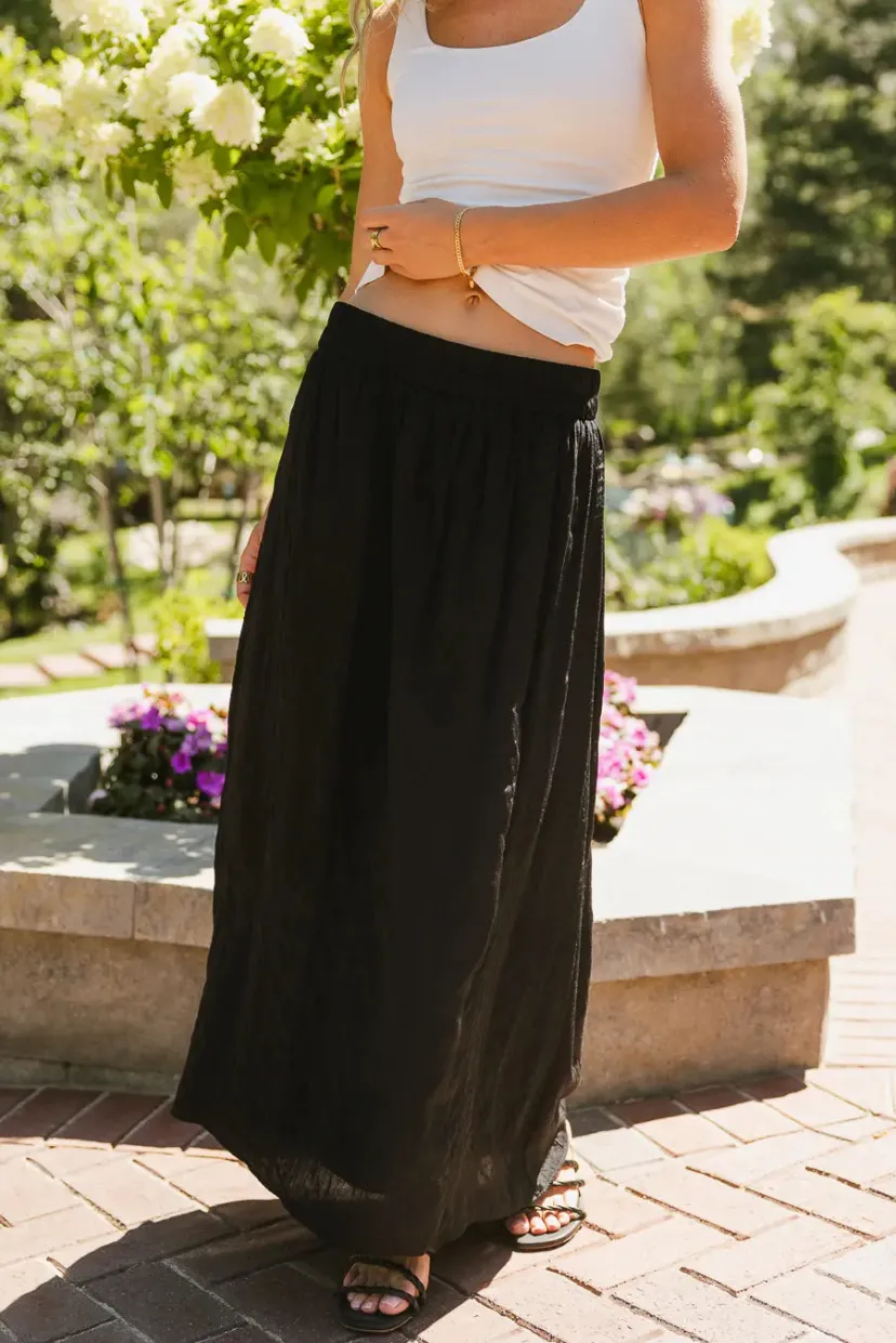 Skirts | All Bottoms>Bohme Eliza Textured Maxi Skirt