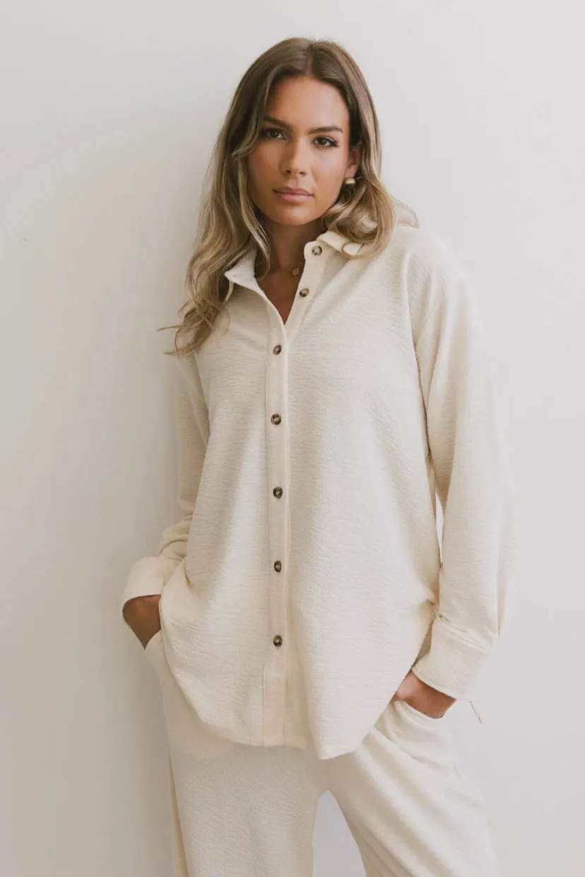 Tops | Sets>Bohme Etta Button Up in Beige