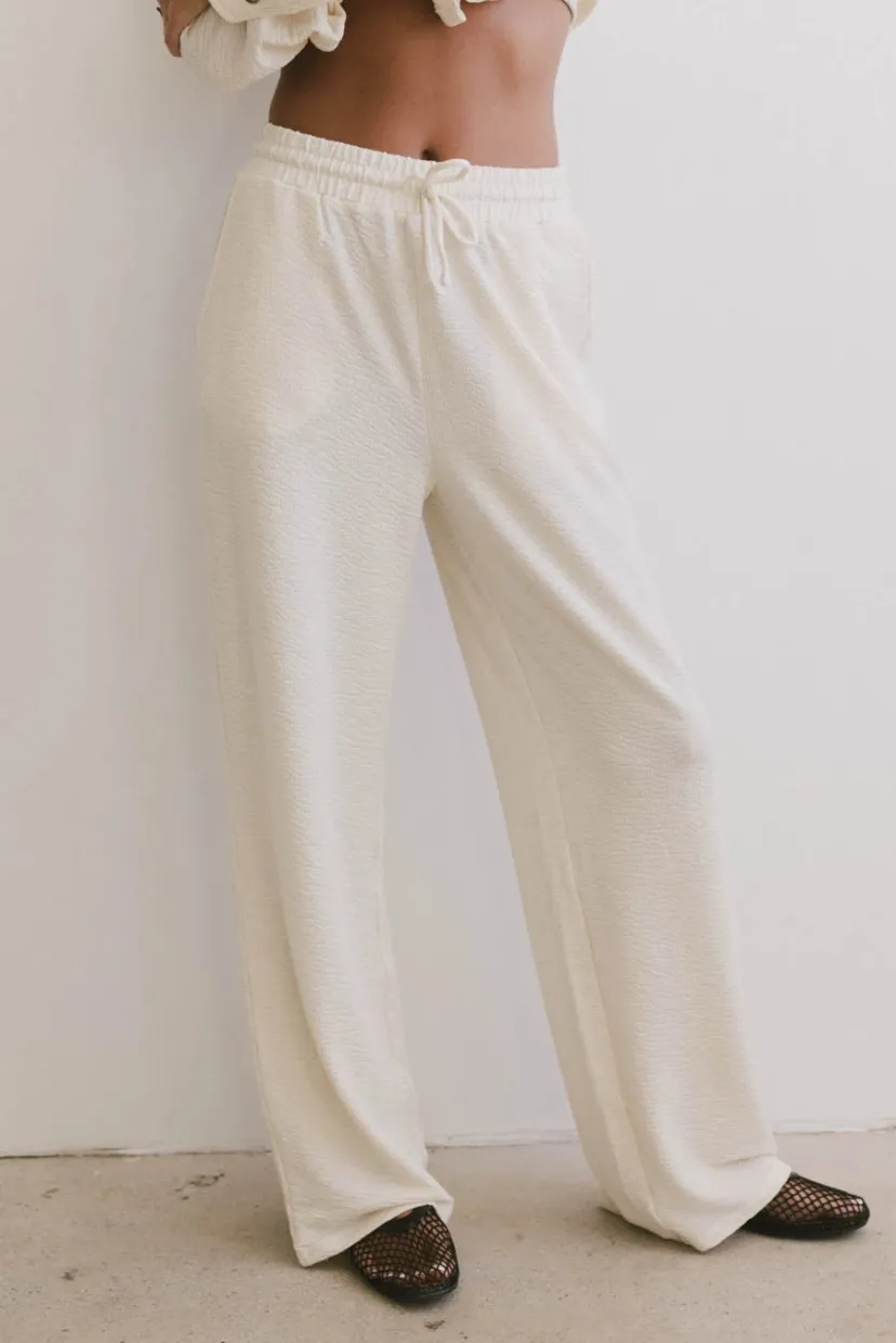 Sets | Pants>Bohme Etta Wide Leg Pants in Beige