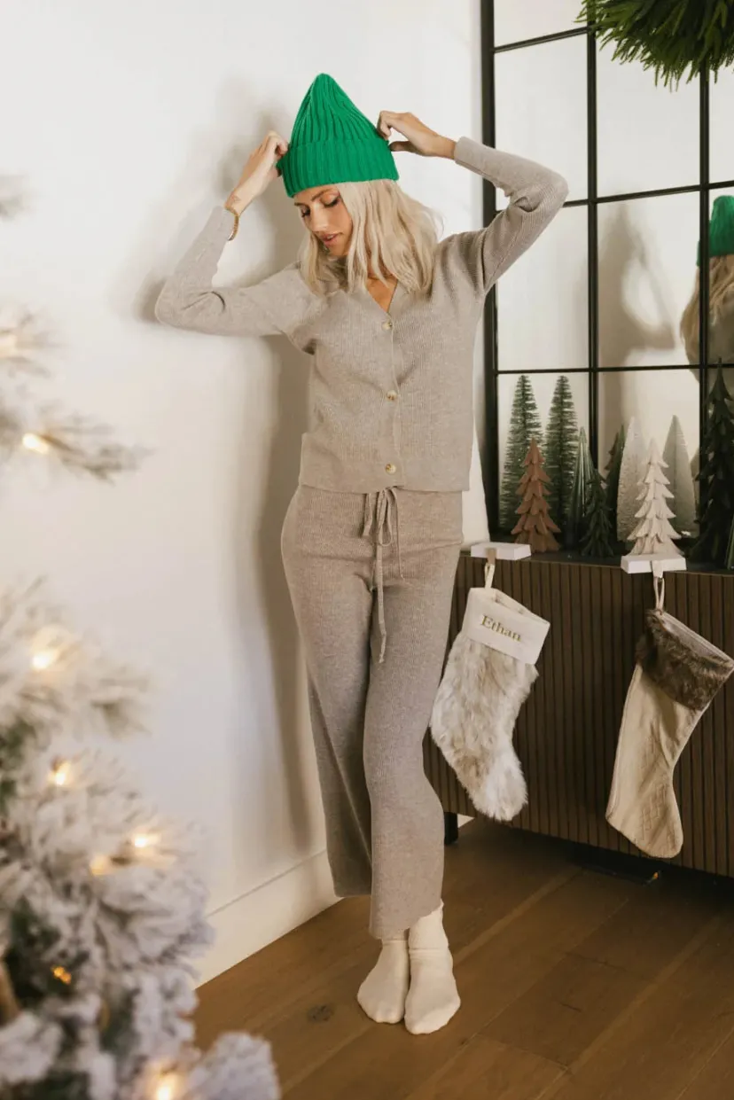 Sets | Pants>Bohme Evelise Ribbed Pants in Grey