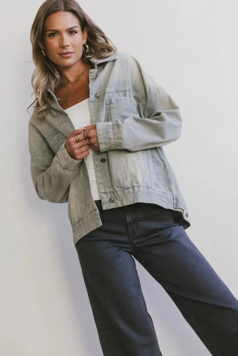 Jackets>Bohme Evra Light Wash Denim Jacket