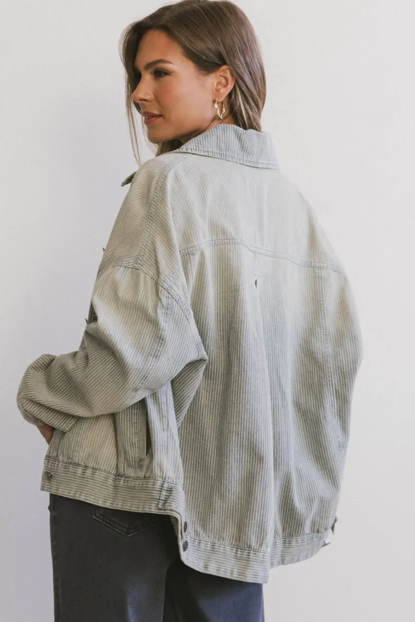 Jackets>Bohme Evra Light Wash Denim Jacket