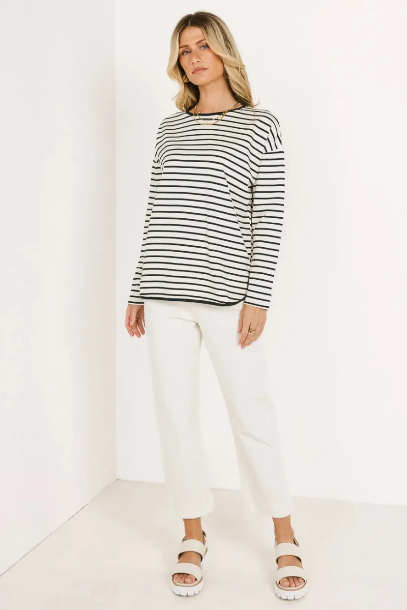 Tops | Tees & Tanks>Bohme Farah Striped Top in Green