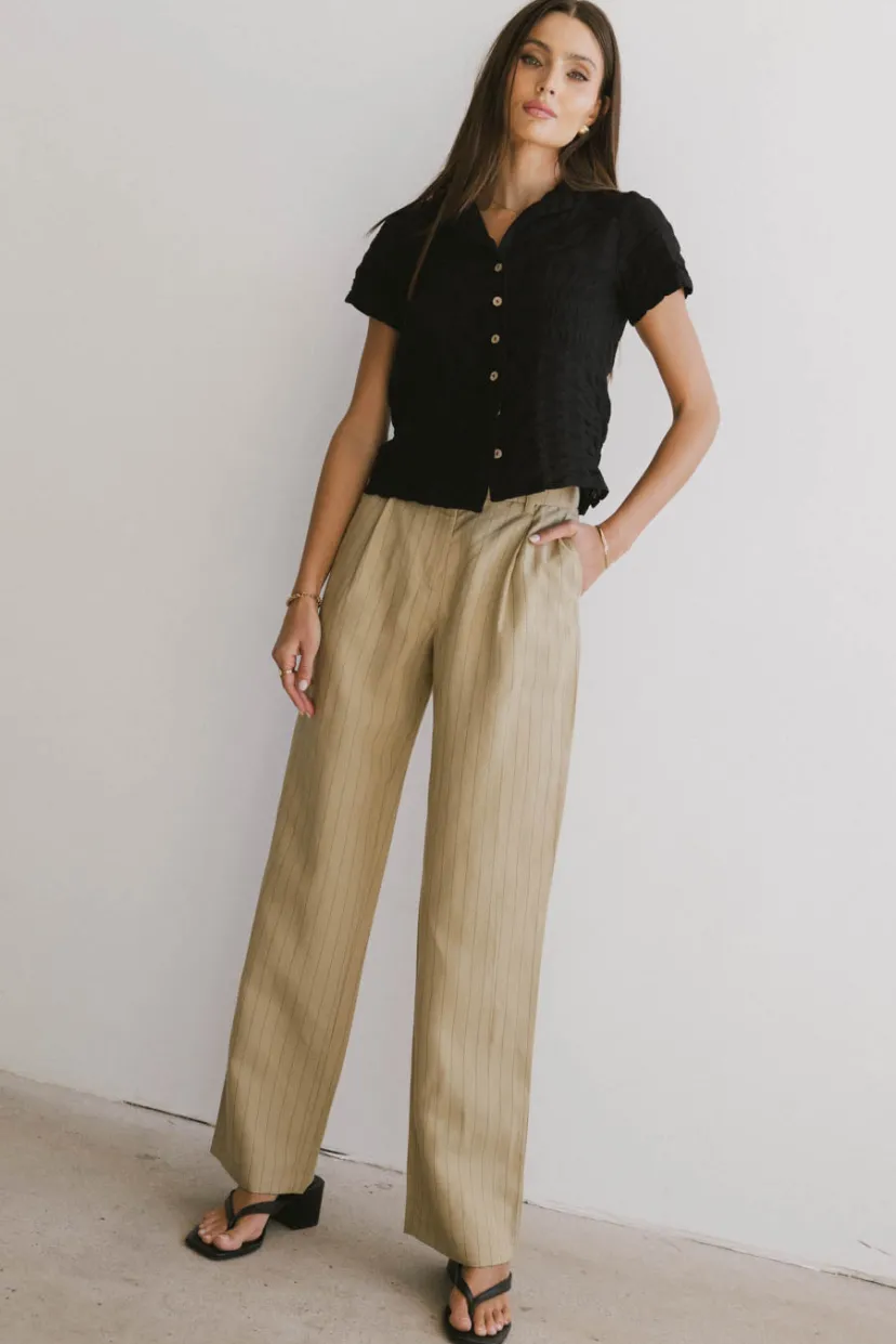 Pants | All Bottoms>Bohme Frank and Oak Annie Linen Pants Cream