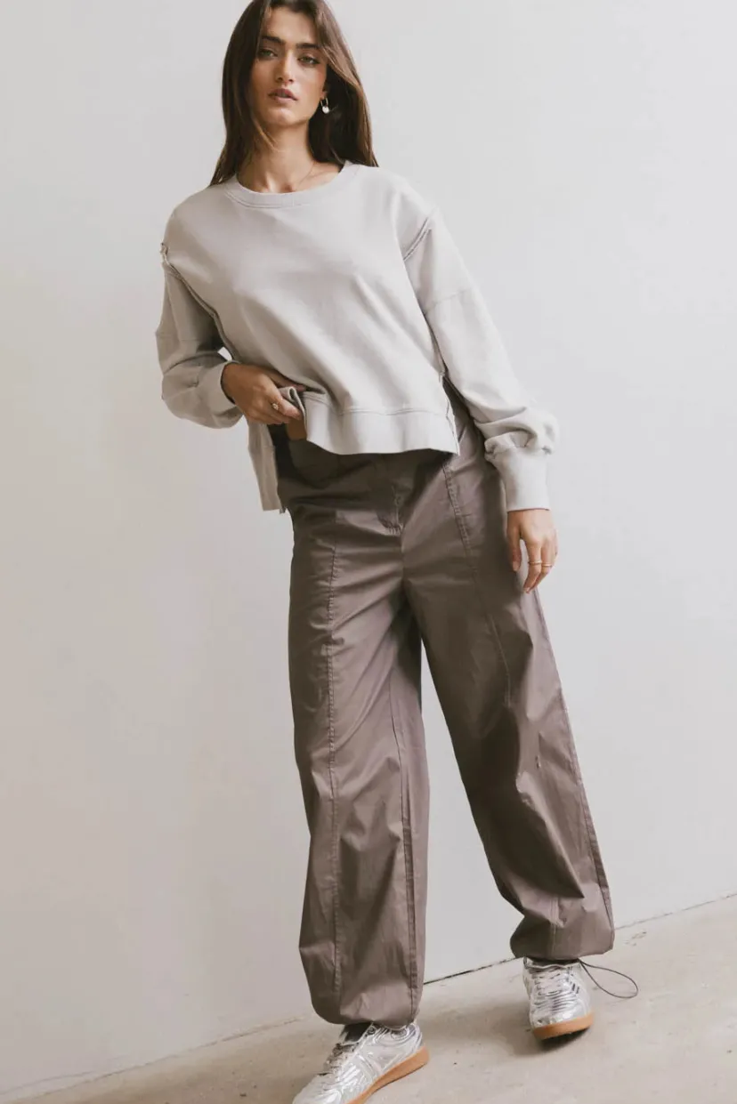 Pants | All Bottoms>Bohme Frank and Oak Emma Wide Leg Pant in Mauve